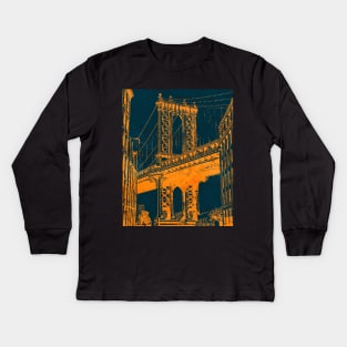 Brooklyn, NYC Kids Long Sleeve T-Shirt